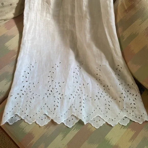 Handmade linen & lace dress from Italy - Picture 11 of 14